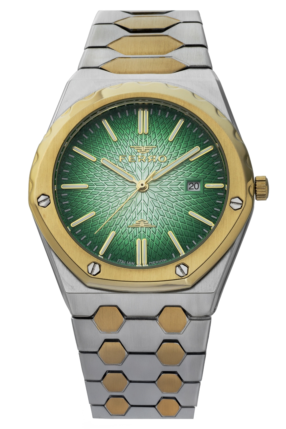 ساعة فيرو للرجال بسوار معدني