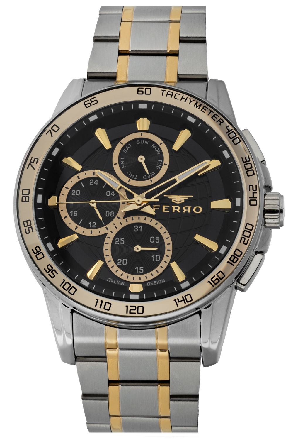ساعة فيرو للرجال بسوار معدني