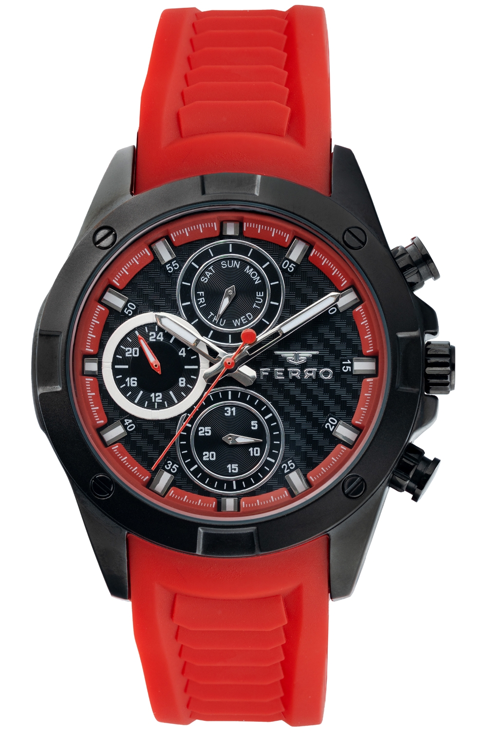 ساعة فيرو للرجال بسوار من السيليكون