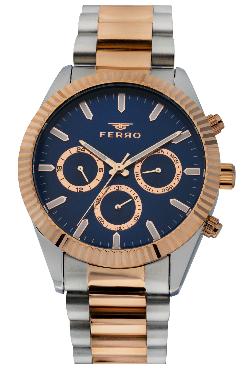 ساعة فيرو للرجال بسوار معدني