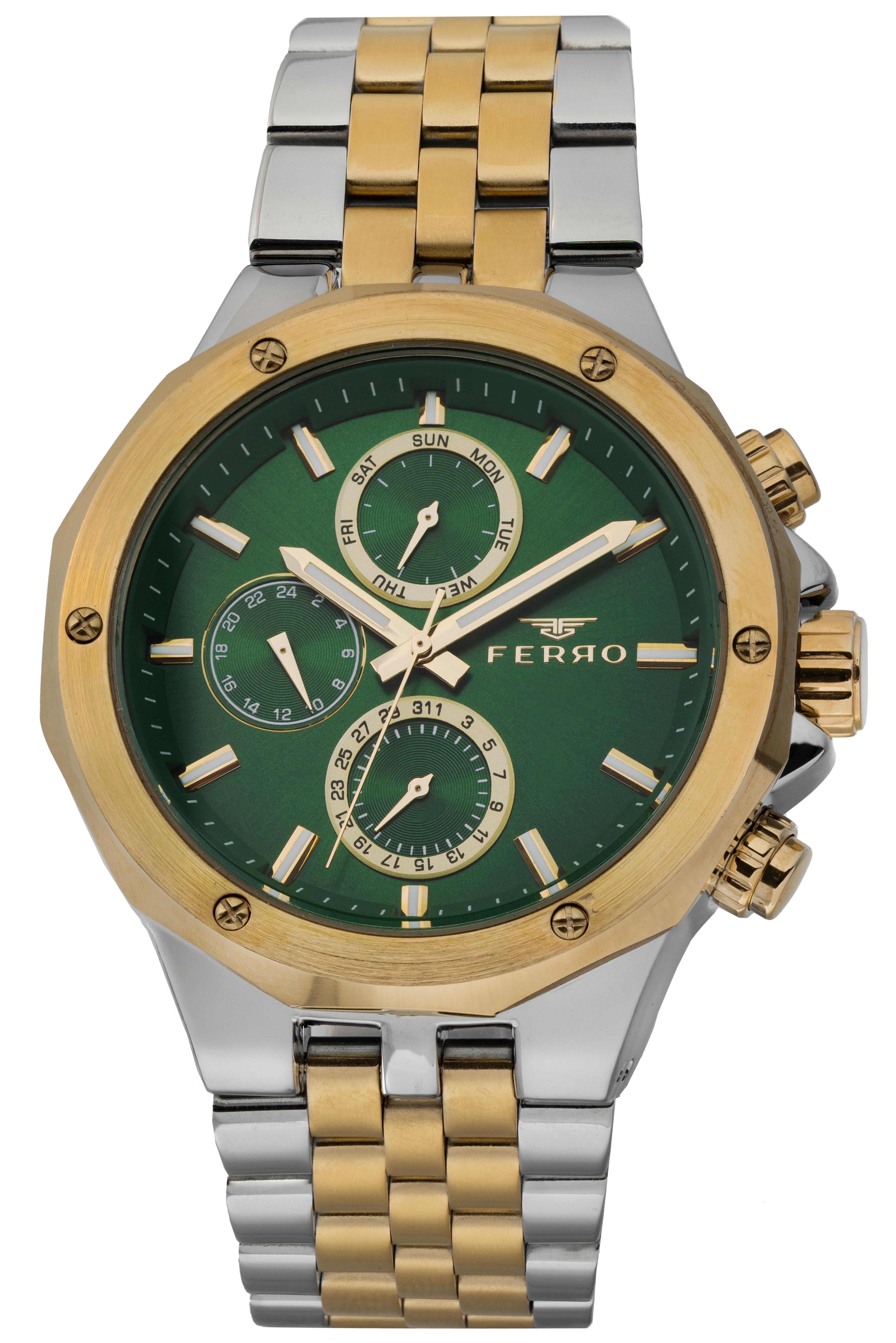 ساعة فيرو للرجال بسوار معدني