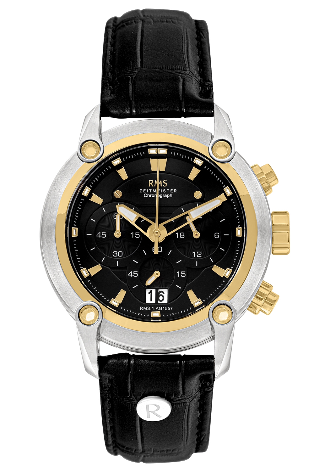 ساعة ار ام اس رجالية جلدية 