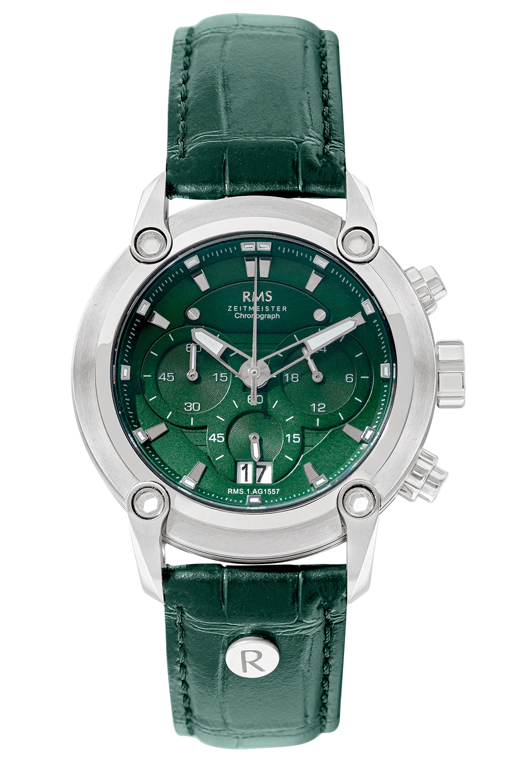 ساعة ار ام اس رجالية جلدية 