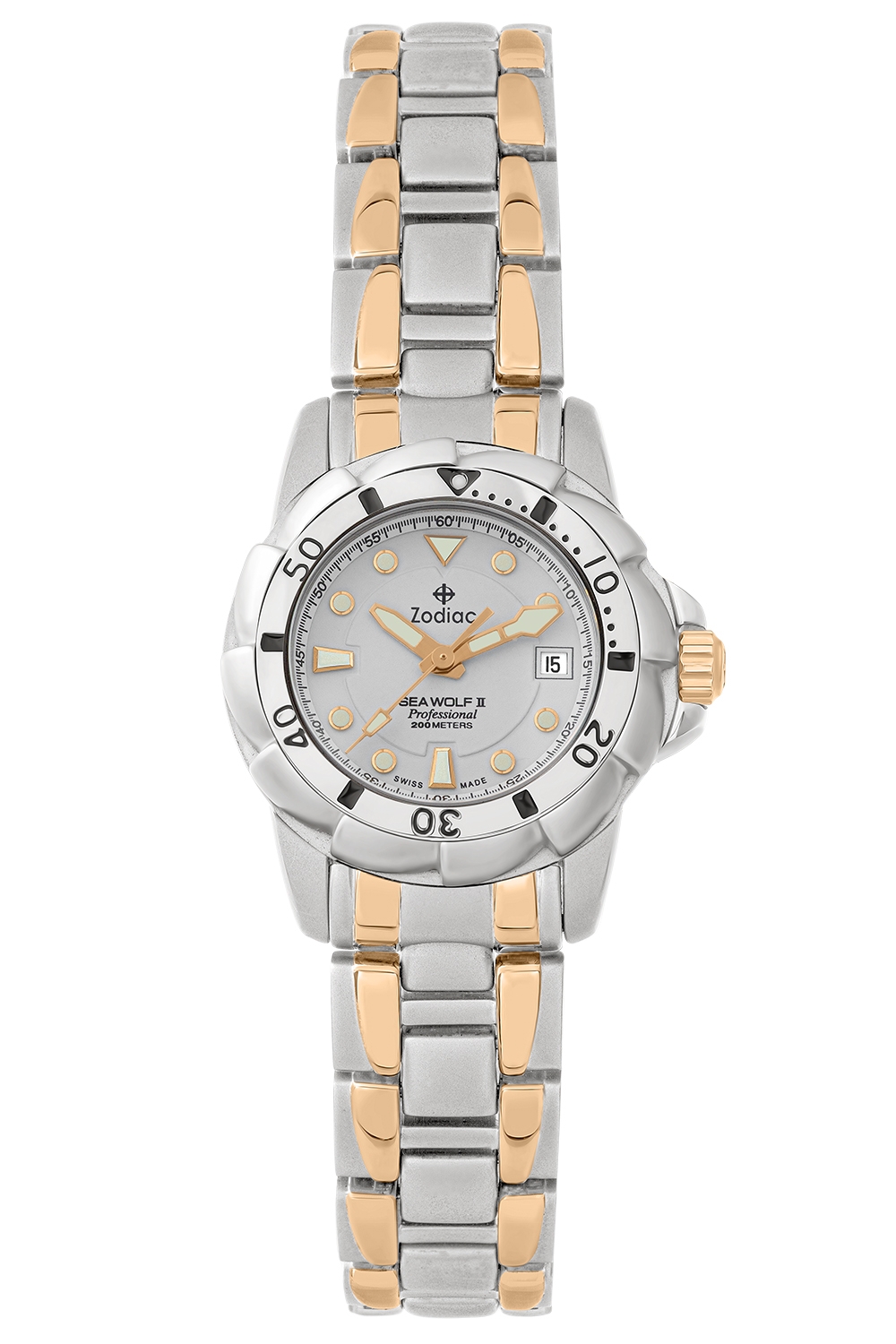 ساعة زودياك سي وولف II الاحترافية بتاج خيطي